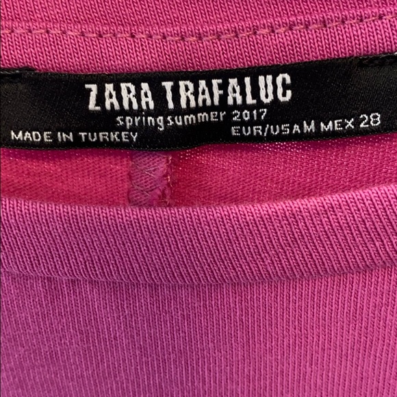 Zara Trafaluc long Tee w/ruffled sleeves - Picture 3 of 7